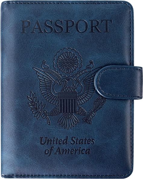 rfid passport holder with cdc vaccination card protector 13 colors|ACdream Passport and Vaccine Card Holder Combo, Cover .